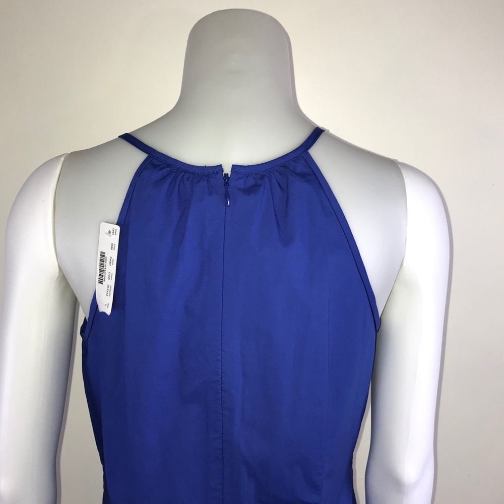 J. Crew Halter Top Sundress With Flutter Hem Blue - image 4